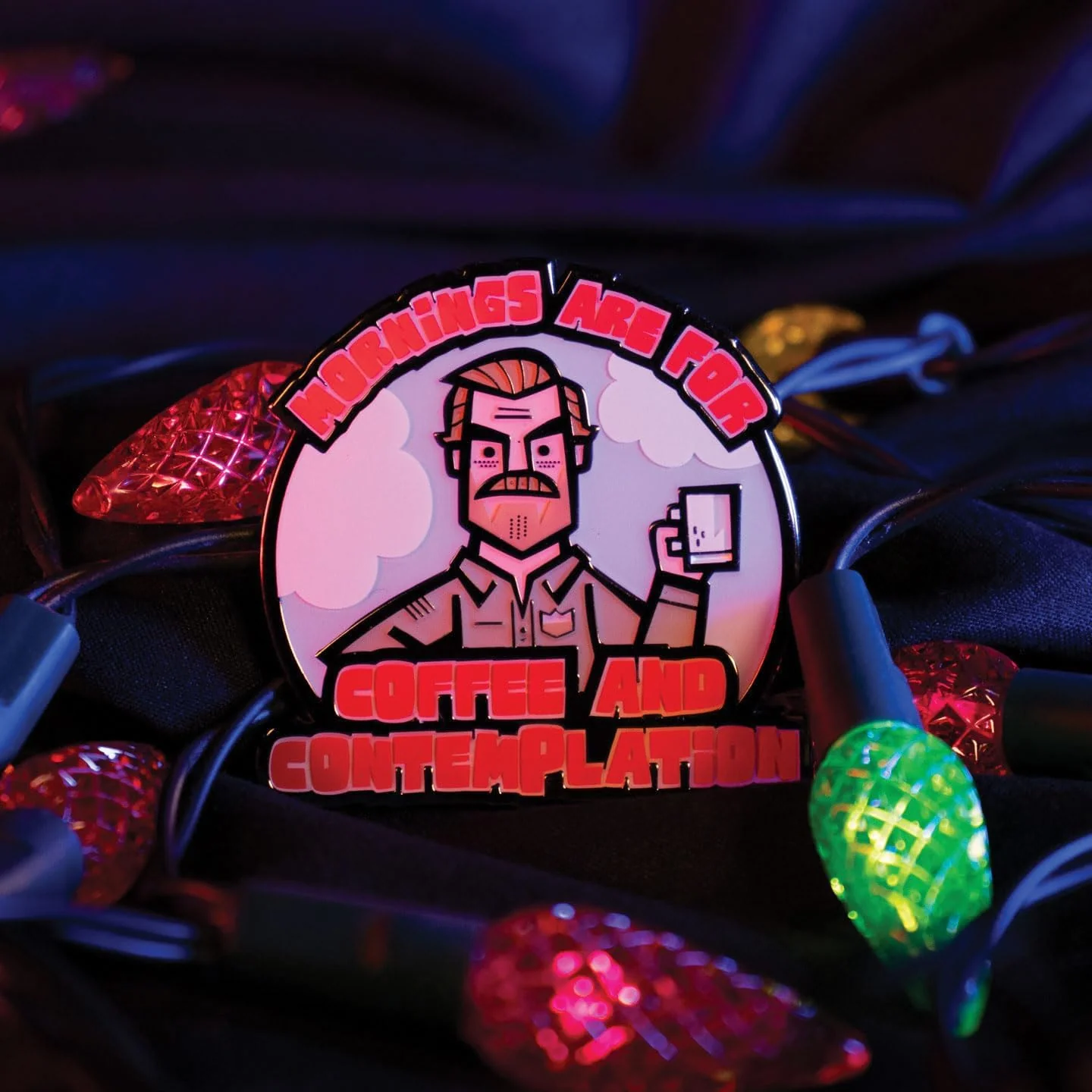 Stranger Things Hopper Pin Badge - Image 3