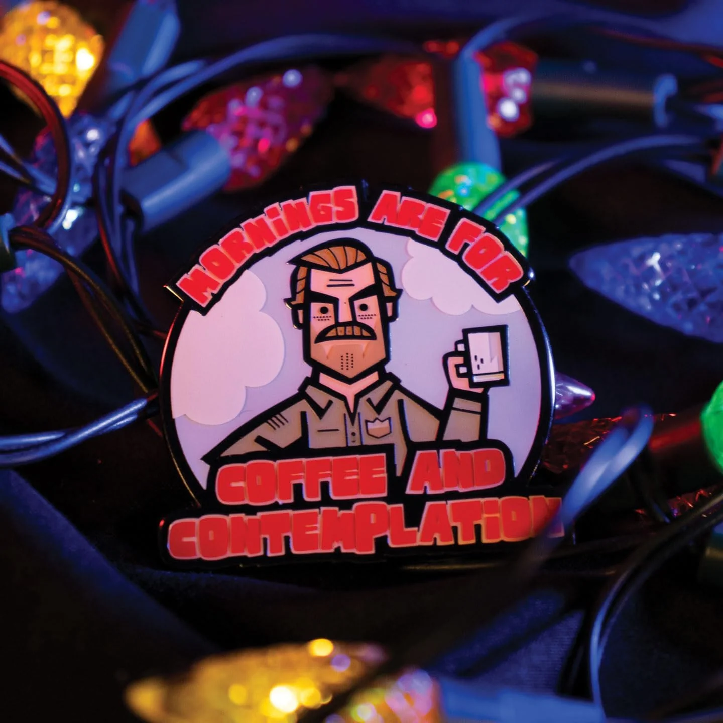 Stranger Things Hopper Pin Badge - Image 4