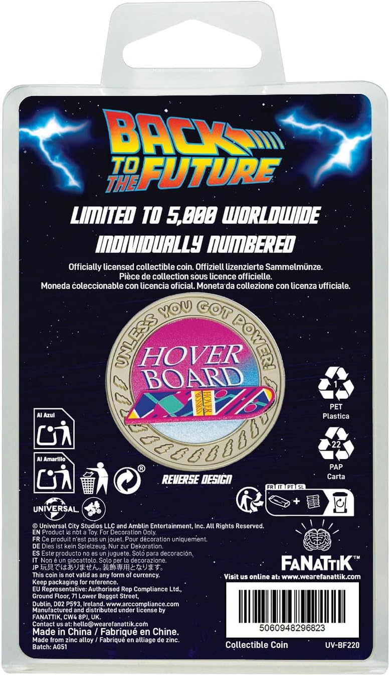 Fanattik Back To The Future Hoverboard (Collectible Coin/Moneta da Collezione - Image 2
