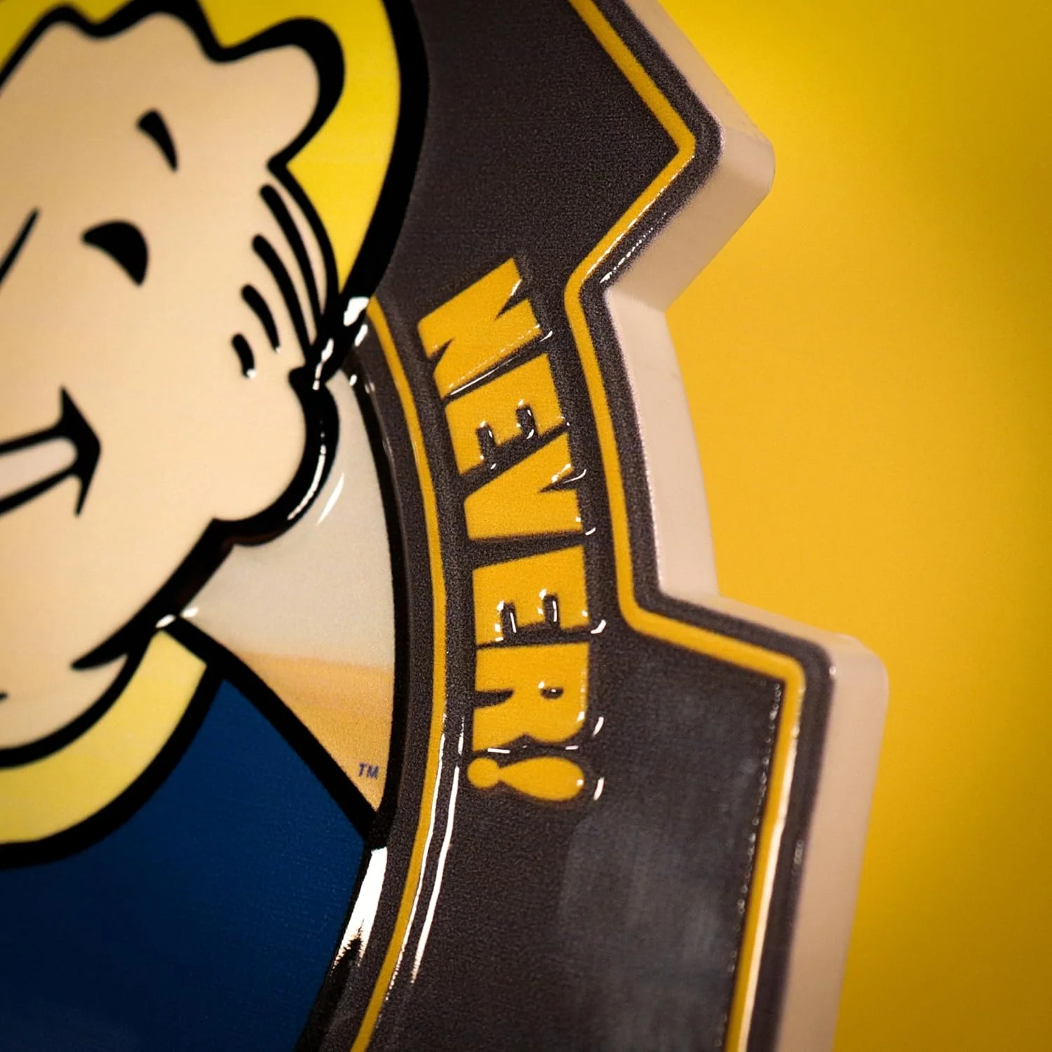 Fallout Vault Boy Kunstharz-Plakette, 200 x 198 mm, Sammlerstück mit Ständer und Wandhaken - Image 3