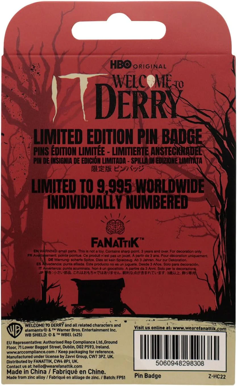 IT: Welcome to Derry DAFB Pin Badge - Limited Edition Collectible Emaille Pin - Individuell nummeriert - Offiziell lizenziertes Horror-Merchandise-Produkt - Image 3