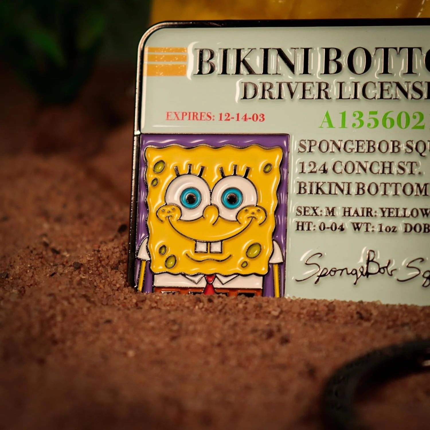 FaNaTtik SpongeBob SquarePants Driver License Keyring – Limited Edition Metal Collectible Fan Merchandise - Individually Numbered Keychain - Image 3