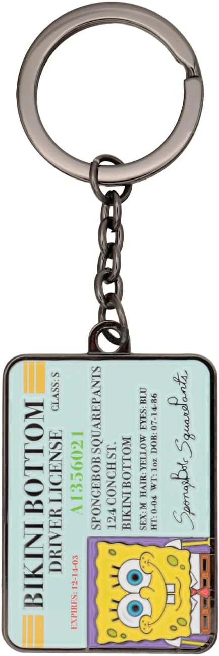 FaNaTtik SpongeBob SquarePants Driver License Keyring – Limited Edition Metal Collectible Fan Merchandise - Individually Numbered Keychain - Image 4