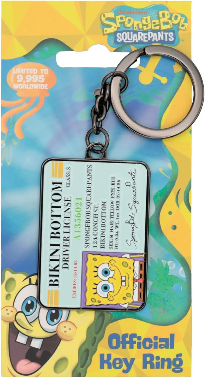 FaNaTtik SpongeBob SquarePants Driver License Keyring – Limited Edition Metal Collectible Fan Merchandise - Individually Numbered Keychain - Image 6