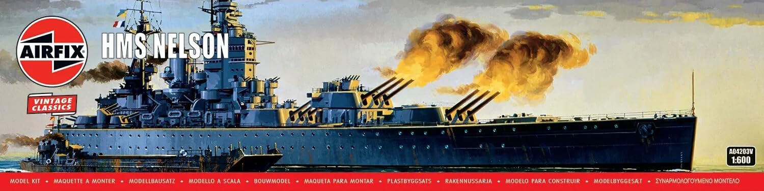 Airfix 984203-1/600 HMS Nelson - Scale 1:600 - Image 2