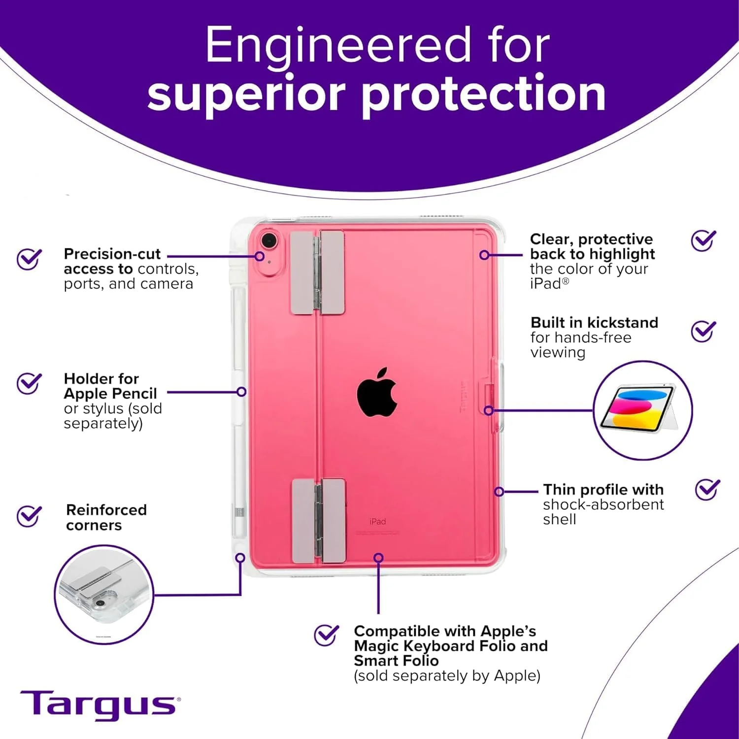 Targus Click-Inclear Case F/ iPad 10.9 - Image 7