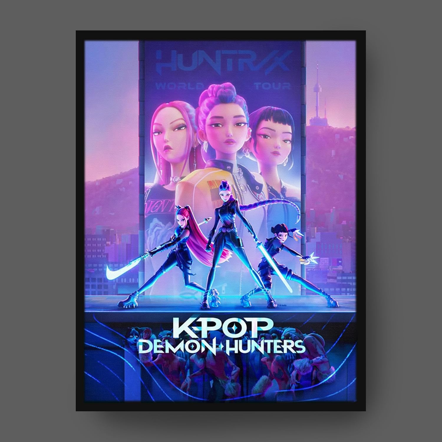 Kpop Demon Hunters Canvas Print With Light - Image 2