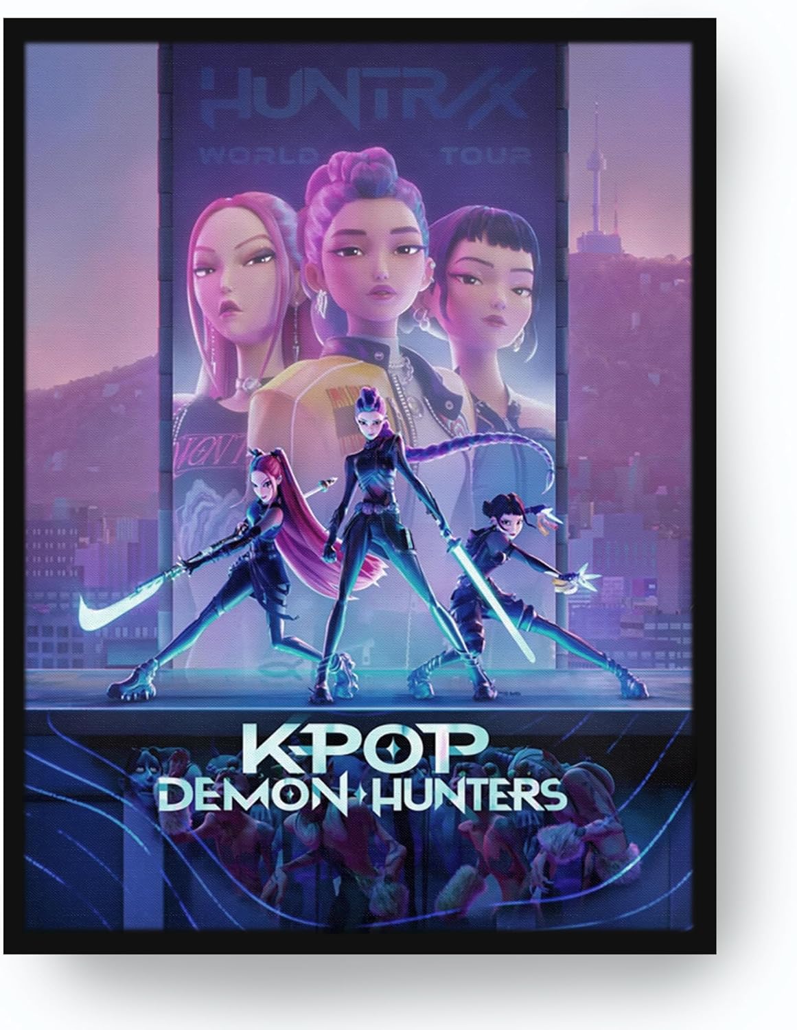 Kpop Demon Hunters Canvas Print With Light - Image 3