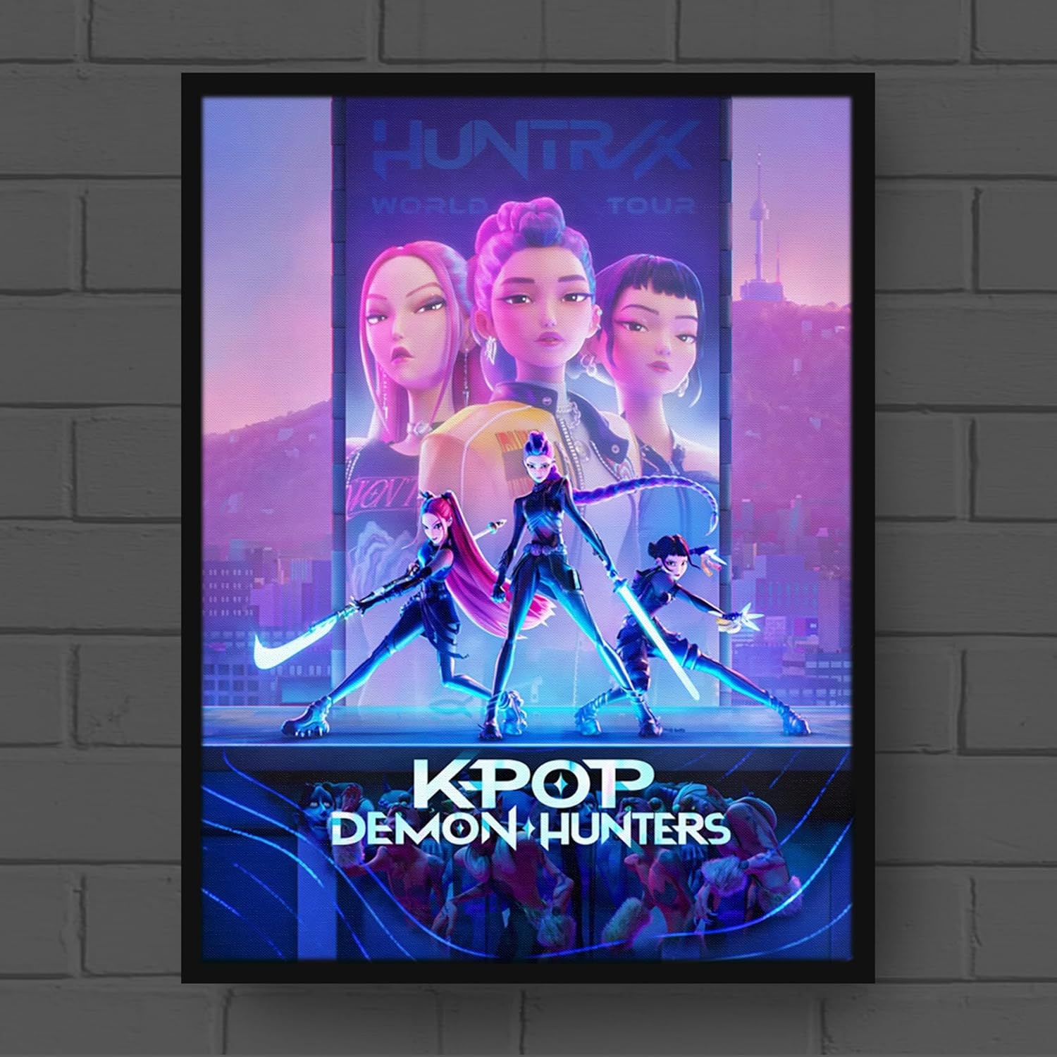 Kpop Demon Hunters Canvas Print With Light - Image 5