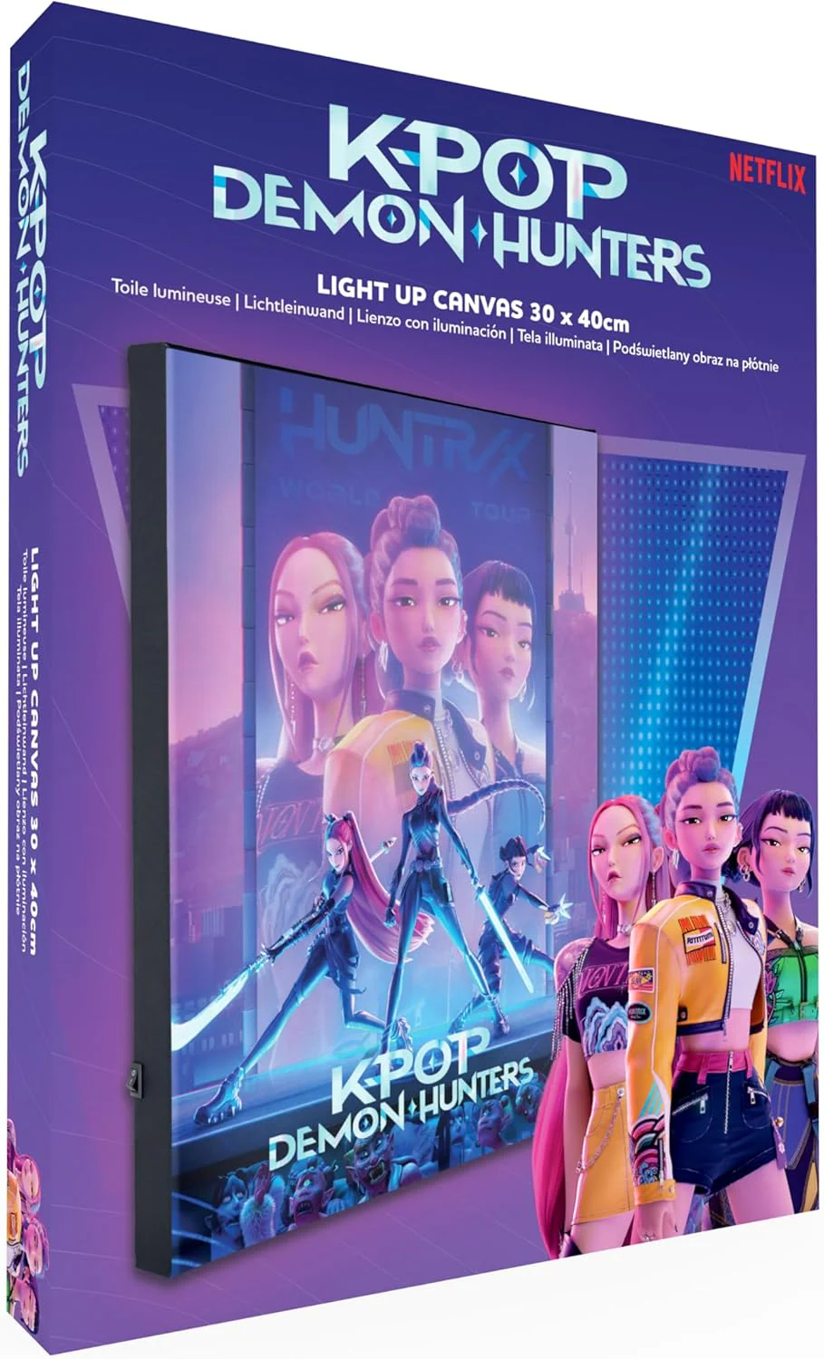 Kpop Demon Hunters Canvas Print With Light - Image 6