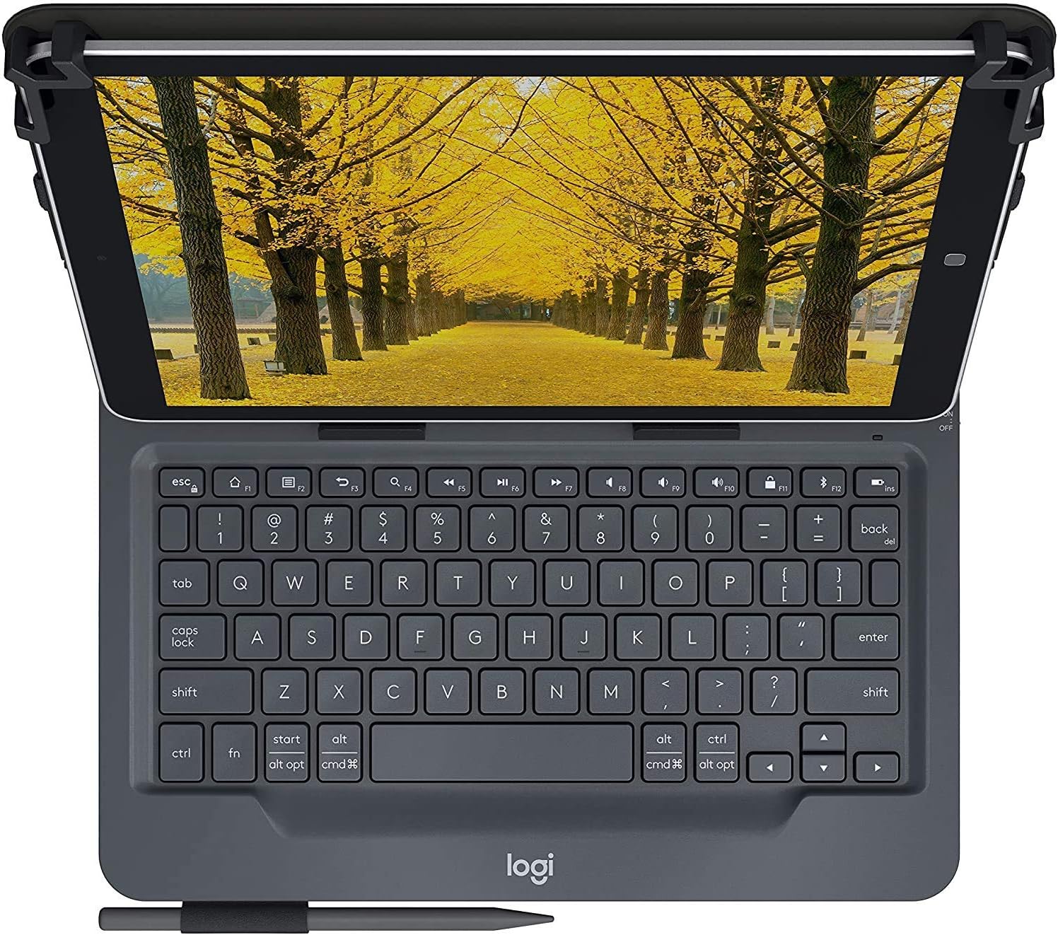 Logitech Universal Folio cover iPad o Tablet Con Tastiera Bluetooth Wireless, Apple, ‎Android, Windows da 9-10 pollici, Facile Configurazione, Durata Batteria 2 anni,Layout ‎Italiano QWERTY - Nero - Image 5