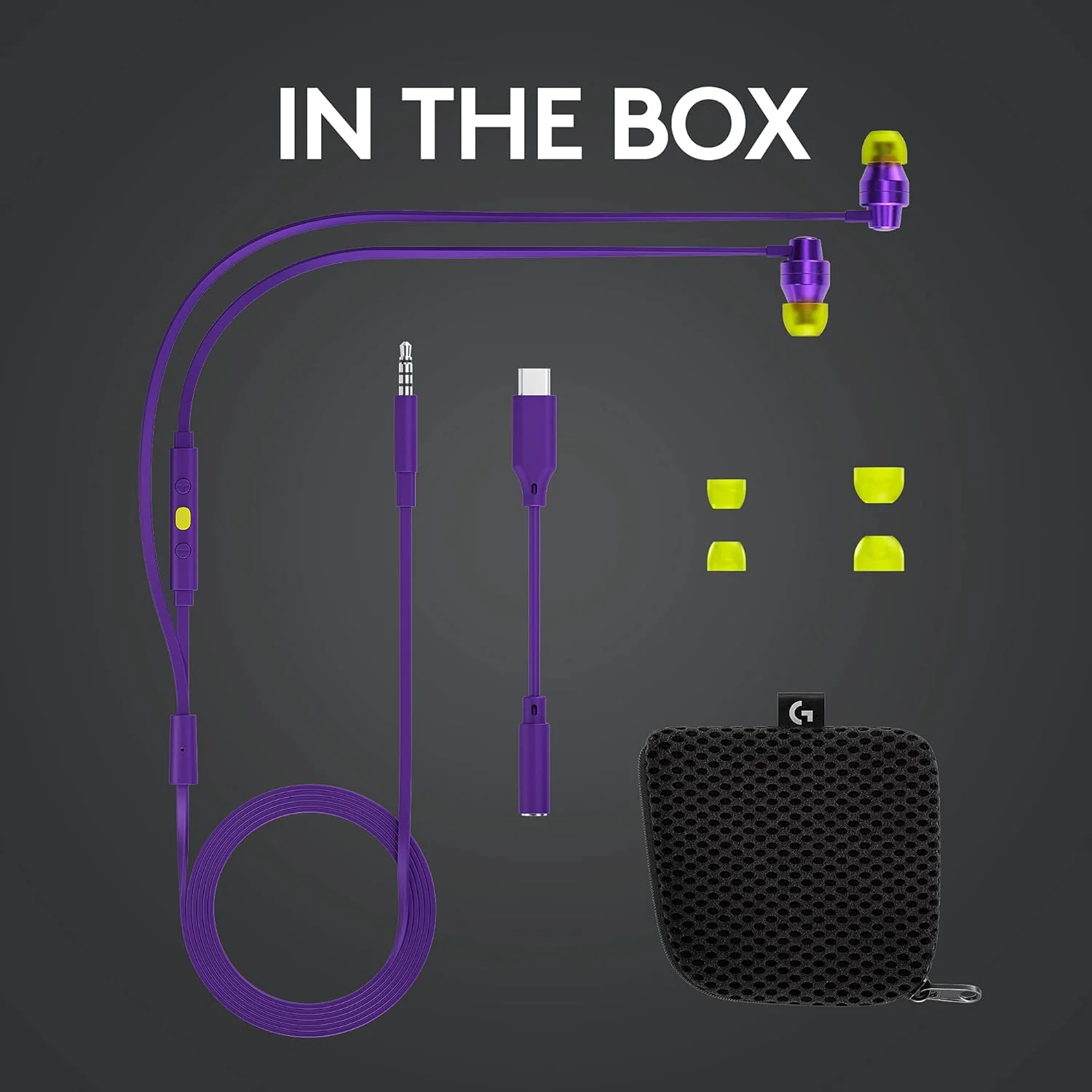 Logitech - G333 In-Ear Gaming Headphones Purple - Image 3
