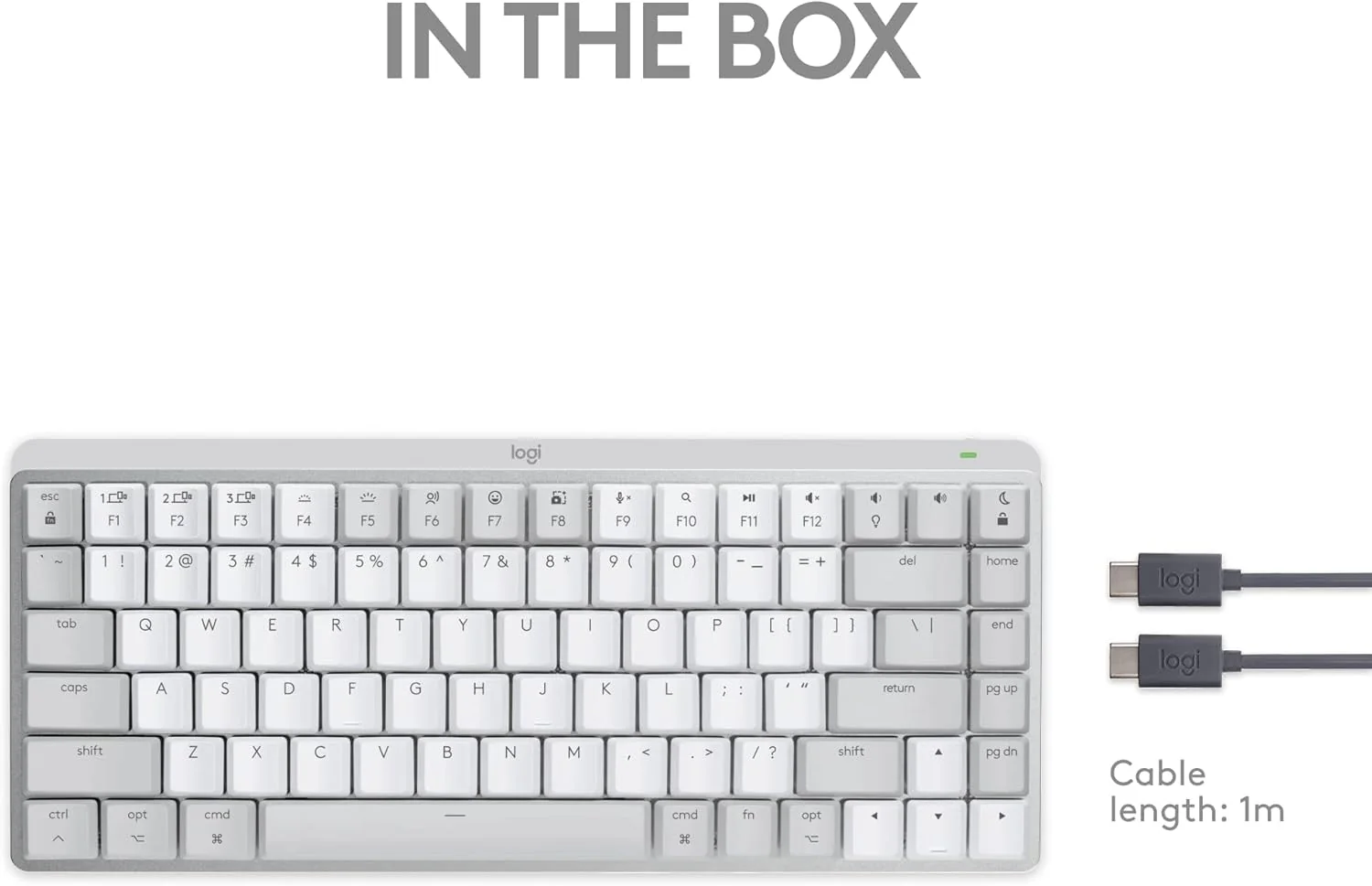 Logitech MX Mechanical Mini for Mac Wireless Illuminated Keyboard, Low-Profile Performance Switches, Tactile Quiet Keys, Backlit, Bluetooth, USB-C, Apple, iPad, QWERTY UK English - Image 2