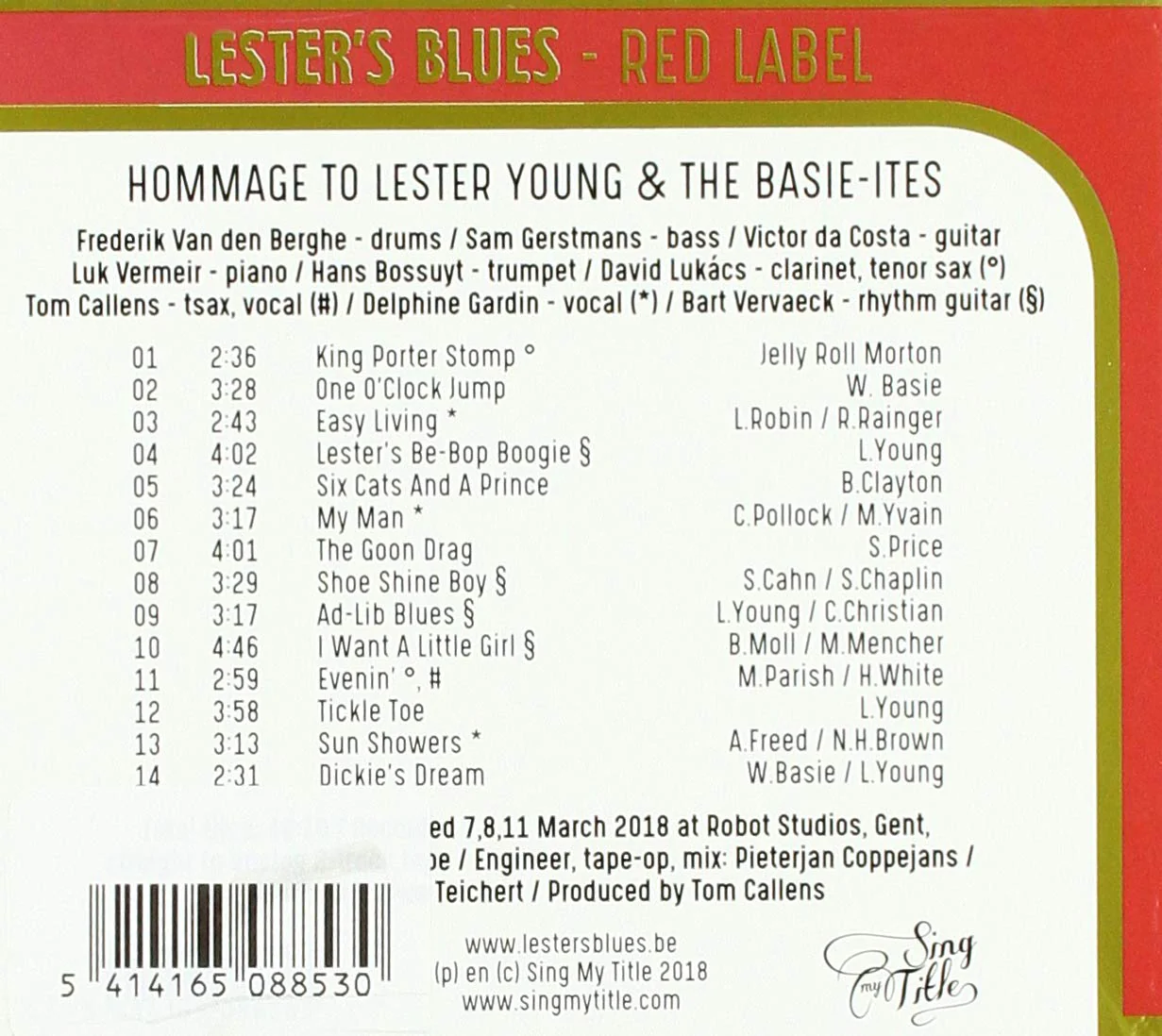 Red Label - Hommage To Lester Young - Image 2