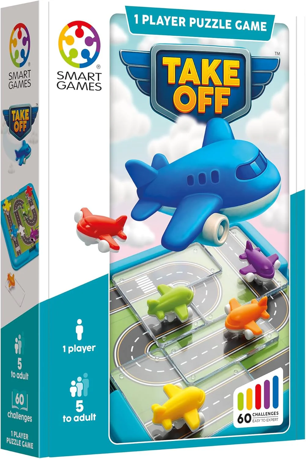 SmartGames - Take Off, 1 Player Puzzle Game with 60 Challenges, Ages 5+ - Image 5