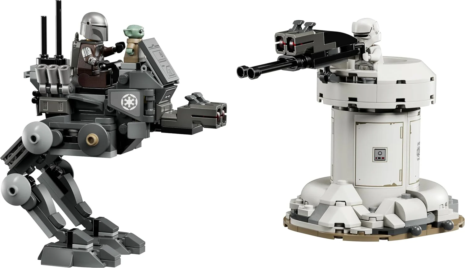 LEGO Star Wars 75444 AT-RT Aanval Bouwbaar Speelgoed voor Kinderen met Imperial Walker, Toren, The Mandalorian Minifiguur en Grogu Figuur - Cadeau voor Jongens, Meisjes en Fans vanaf 7 Jaar - Image 5