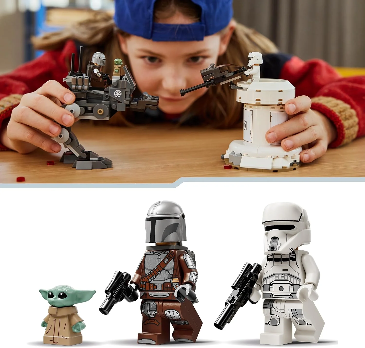 LEGO Star Wars 75444 AT-RT Aanval Bouwbaar Speelgoed voor Kinderen met Imperial Walker, Toren, The Mandalorian Minifiguur en Grogu Figuur - Cadeau voor Jongens, Meisjes en Fans vanaf 7 Jaar - Image 7
