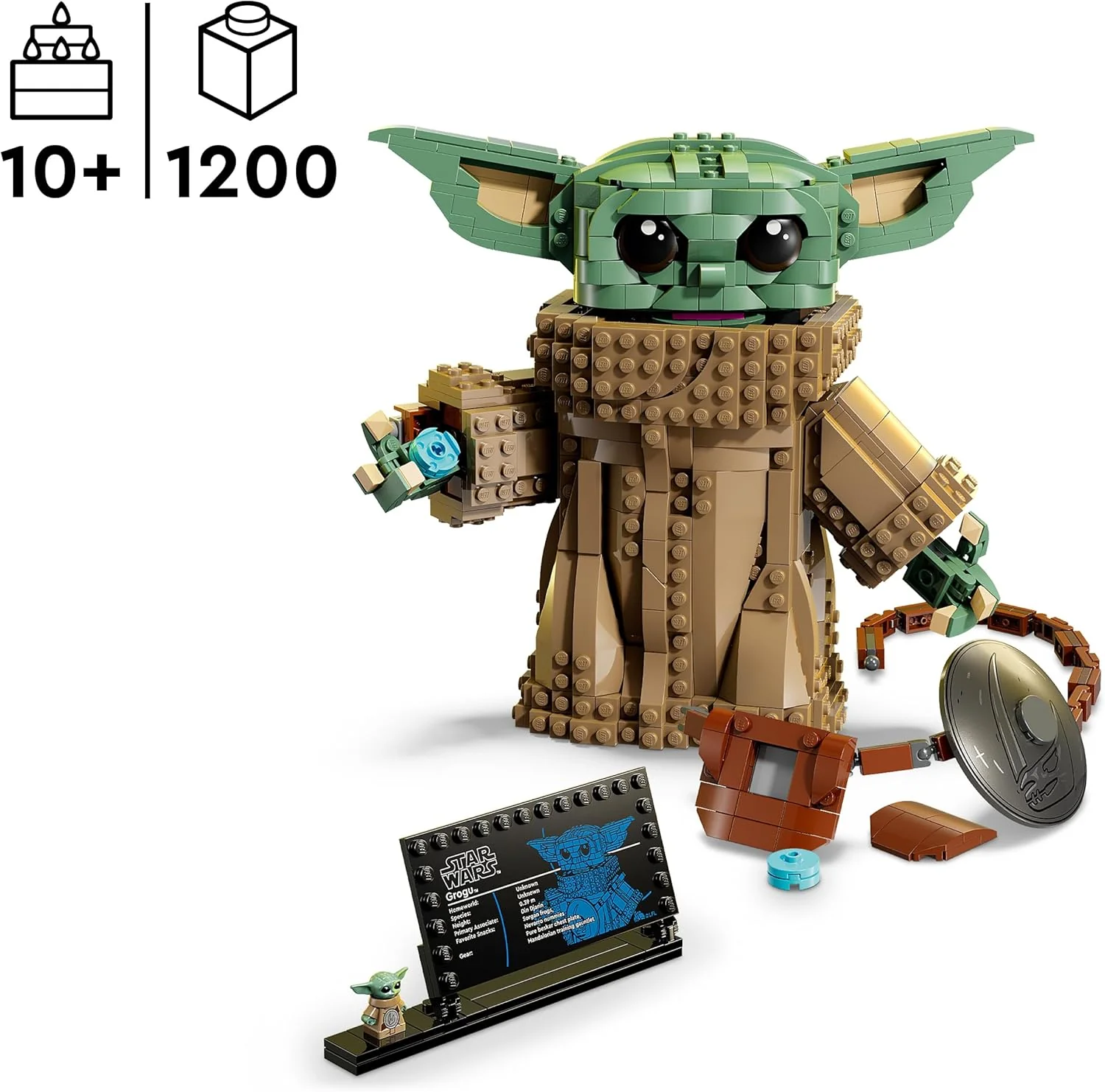 LEGO Star Wars 75446 Grogu als Leerling van de Mandalorian Bouwbaar Speelgoed - Bouwpakket voor Kinderen met Beskar Pantser - Kinderkamer Decoratie - Cadeau voor Jongens, Meisjes en Fans vanaf 10 Jaar - Image 6