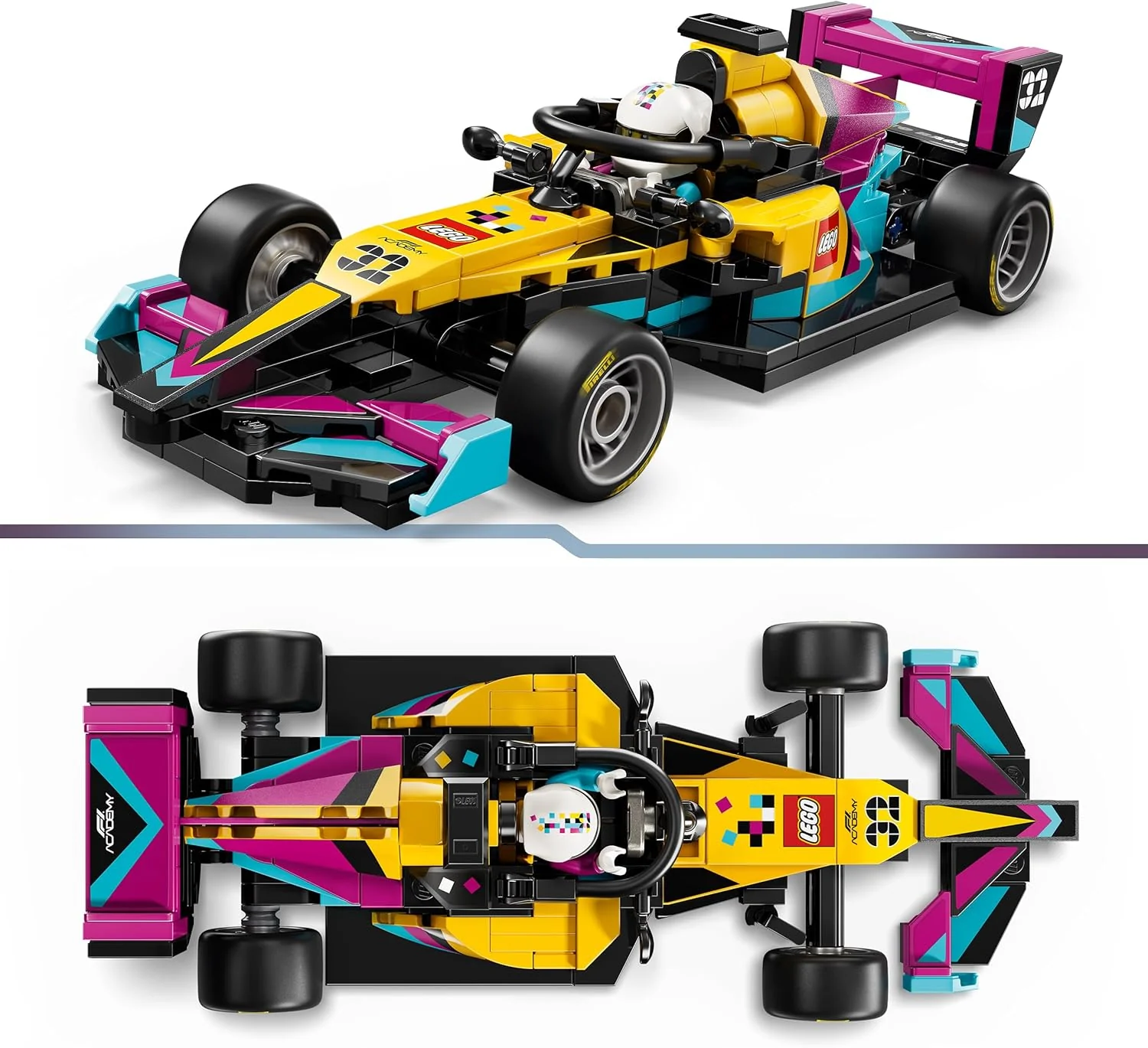LEGO Speed Champions F1 ACADEMY Race Car Toy - Model Kit w/a Female Formula 1 Driver Minifigure - Birthday Gift for 10+ Year Old Girls, Boys & Adult Motorsport Fans - 77258 - Image 3
