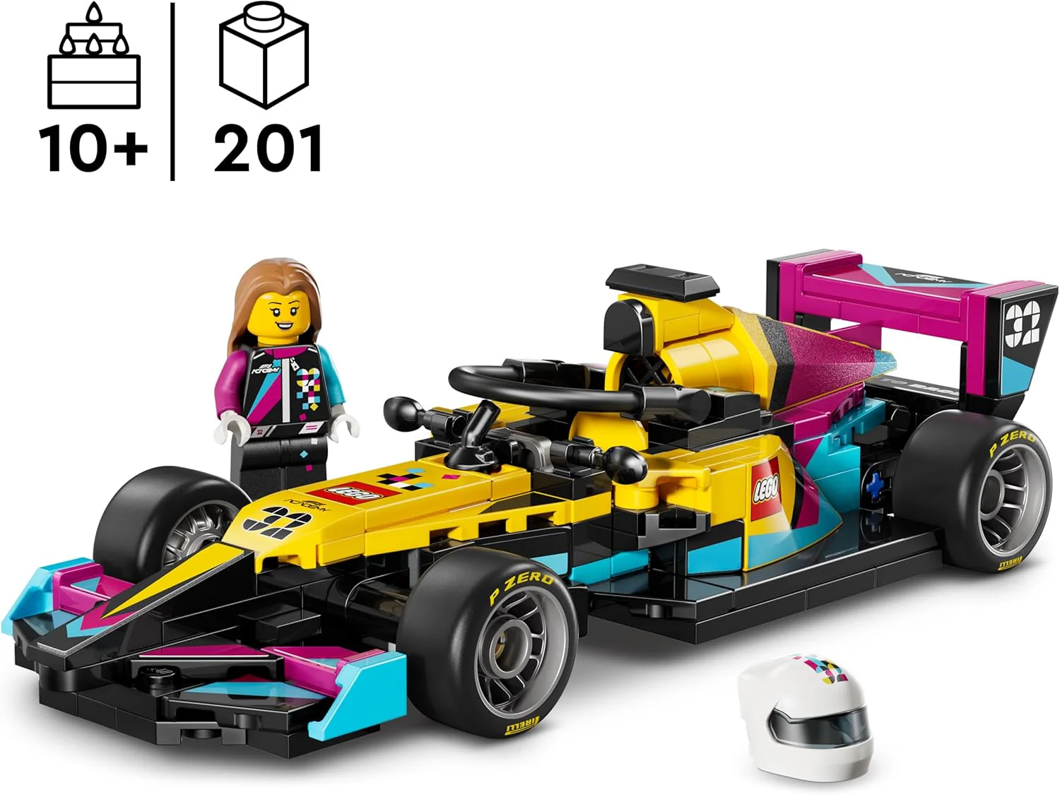 LEGO Speed Champions F1 ACADEMY Race Car Toy - Model Kit w/a Female Formula 1 Driver Minifigure - Birthday Gift for 10+ Year Old Girls, Boys & Adult Motorsport Fans - 77258 - Image 4