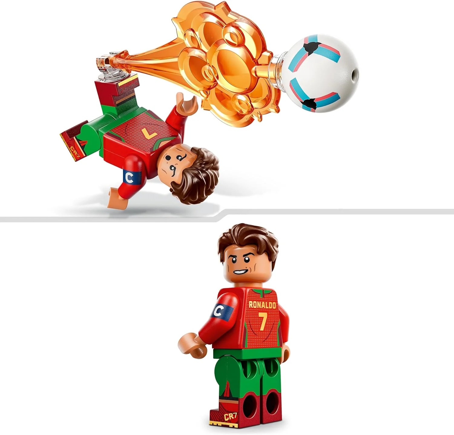 LEGO Editions Cristiano Ronaldo – Voetbalhoogtepunten - 3D-Bouwpakket voor Kinderen met Verzamelbaar Voetbalpoppetje - Kinderkamer Decoratie - Cadeau voor Jongens, Meisjes en Fans vanaf 10 Jaar 43012 - Image 3