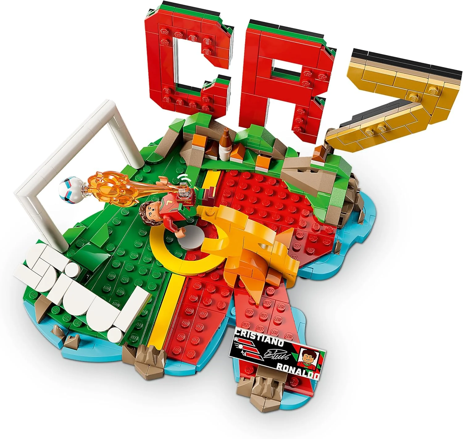 LEGO Editions Cristiano Ronaldo – Voetbalhoogtepunten - 3D-Bouwpakket voor Kinderen met Verzamelbaar Voetbalpoppetje - Kinderkamer Decoratie - Cadeau voor Jongens, Meisjes en Fans vanaf 10 Jaar 43012 - Image 7