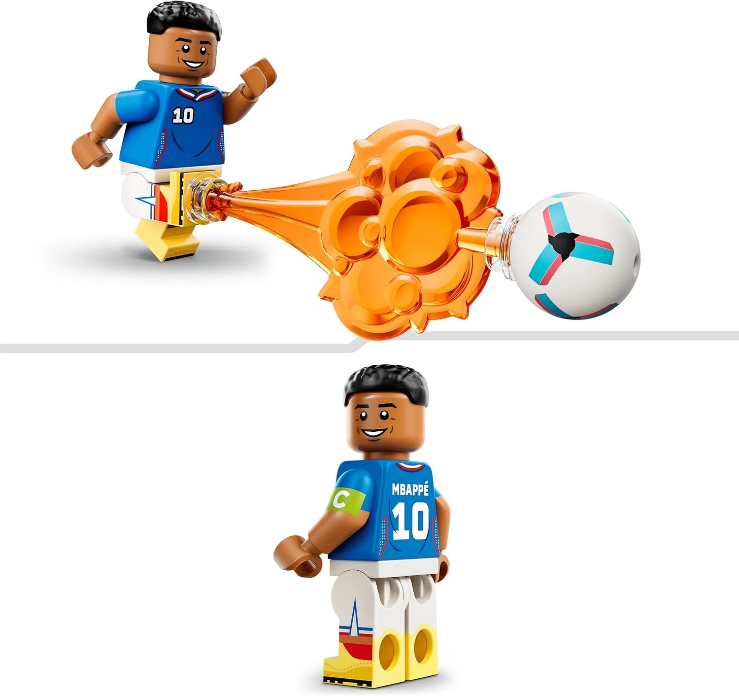 LEGO Editions Kylian Mbappé – Voetbalhoogtepunten - 3D-Bouwpakket voor Kinderen met Verzamelbaar Voetbalpoppetje - Kinderkamer Decoratie - Cadeau voor Jongens, Meisjes en Fans vanaf 10 Jaar 43013 - Image 3
