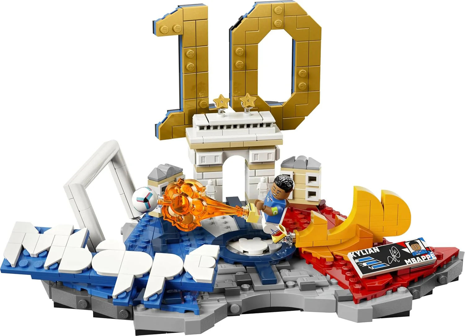 LEGO Editions Kylian Mbappé – Voetbalhoogtepunten - 3D-Bouwpakket voor Kinderen met Verzamelbaar Voetbalpoppetje - Kinderkamer Decoratie - Cadeau voor Jongens, Meisjes en Fans vanaf 10 Jaar 43013 - Image 6