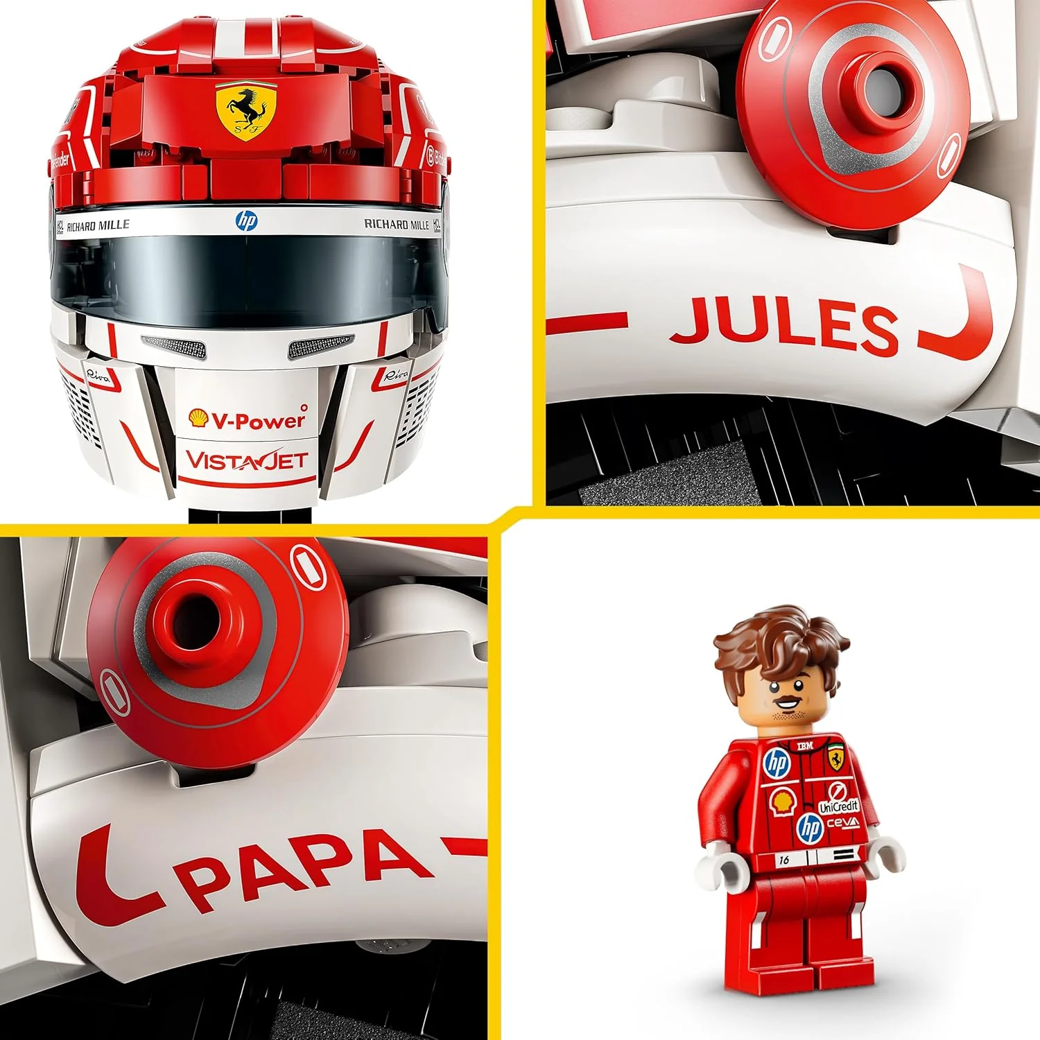 Lego - Editions Formula 1 - Scuderia Ferrari Hp Charles Leclerc Helmet (43014) - Image 4
