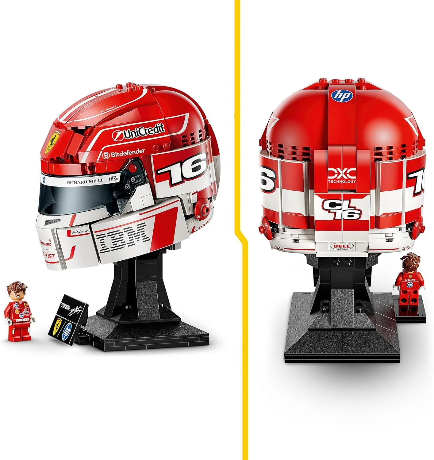 Lego - Editions Formula 1 - Scuderia Ferrari Hp Charles Leclerc Helmet (43014) - Image 6
