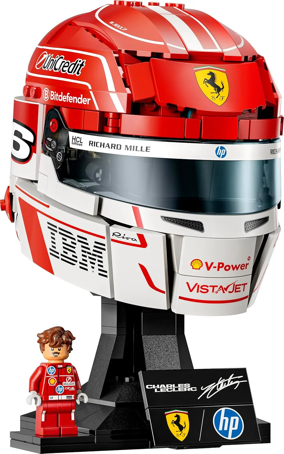 Lego - Editions Formula 1 - Scuderia Ferrari Hp Charles Leclerc Helmet (43014) - Image 8