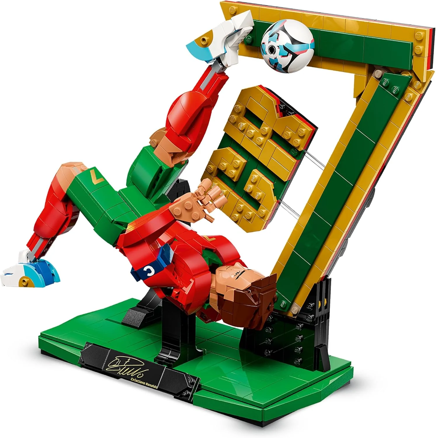 LEGO Editions Cristiano Ronaldo – Football Legend Toy - 3D Figure Display Model Kit - DIY Kids' Room Decor - Gift for 12+ Year Old Boys, Girls & Adult Sports Fans - 43016 - Image 2