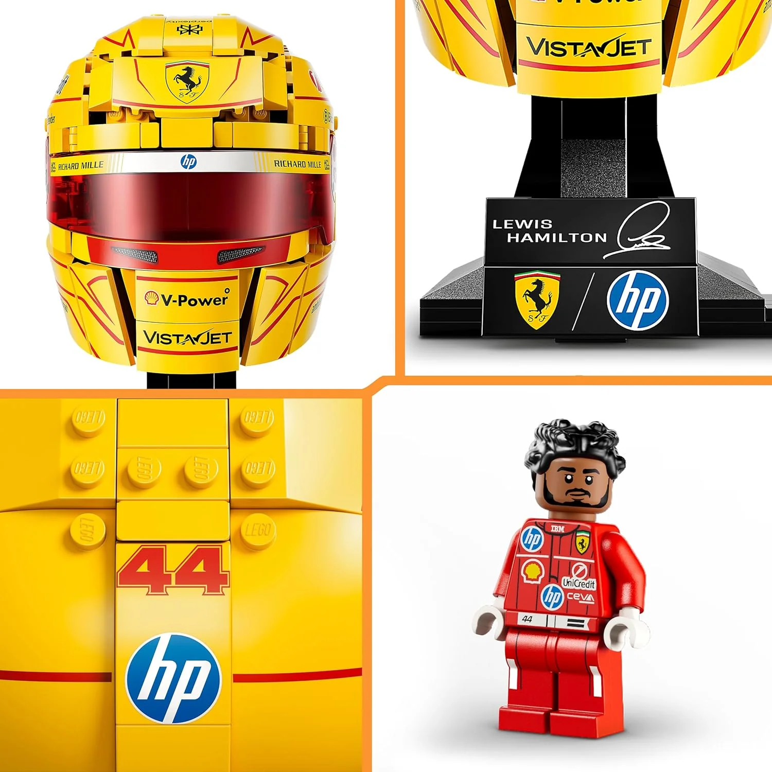 Lego - Editions Formula 1 - Scuderia Ferrari Hp Lewis Hamilton Helmet (43022) - Image 4
