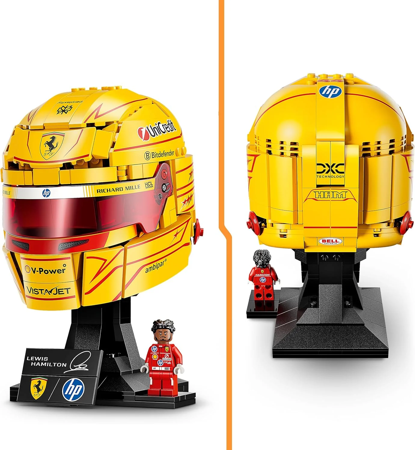 Lego - Editions Formula 1 - Scuderia Ferrari Hp Lewis Hamilton Helmet (43022) - Image 5