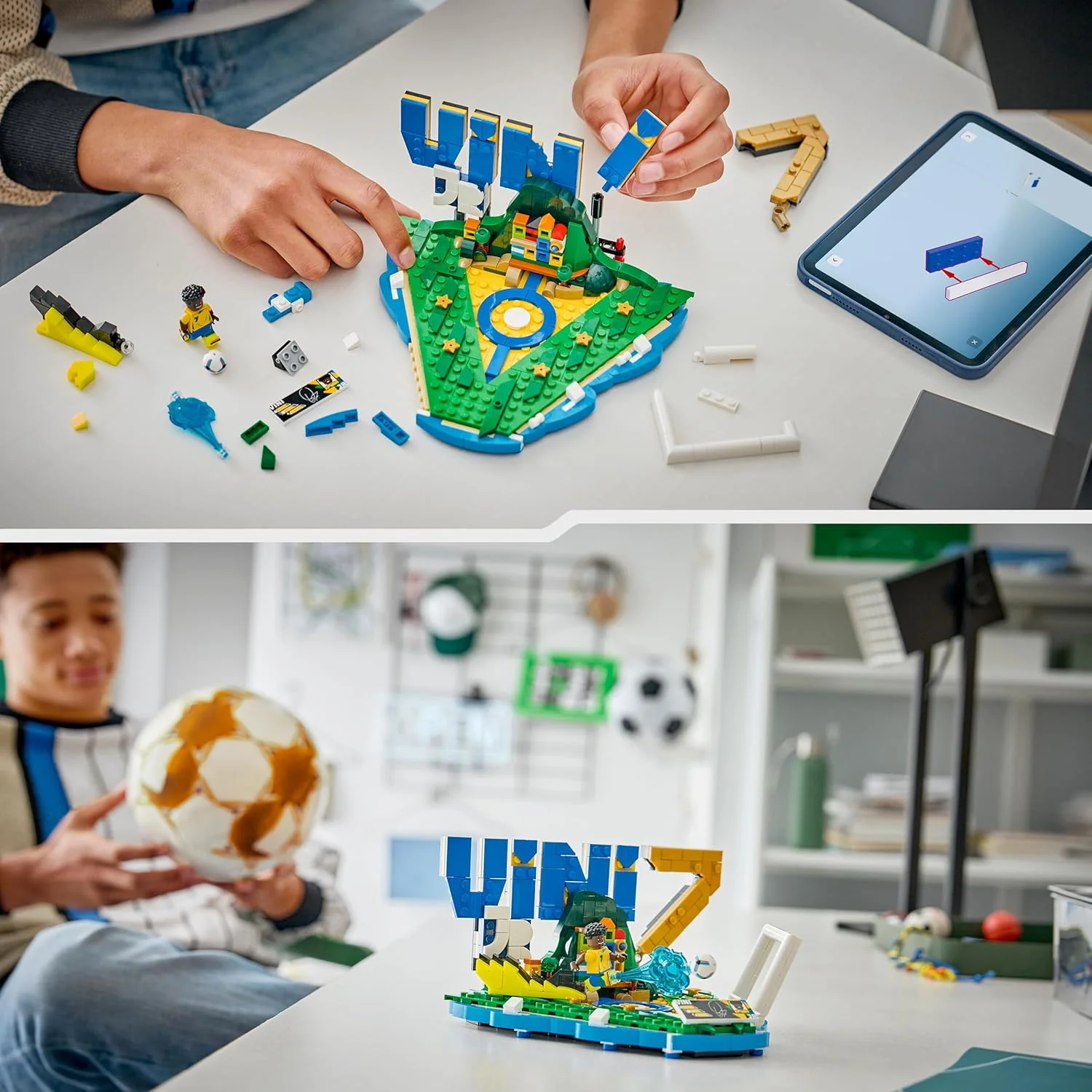 LEGO Editions Vini Jr. – Voetbalhoogtepunten - 3D-Bouwpakket voor Kinderen met Verzamelbaar Voetbalpoppetje - Kinderkamer Decoratie - Cadeau voor Jongens, Meisjes en Fans vanaf 10 Jaar 43027 - Image 4