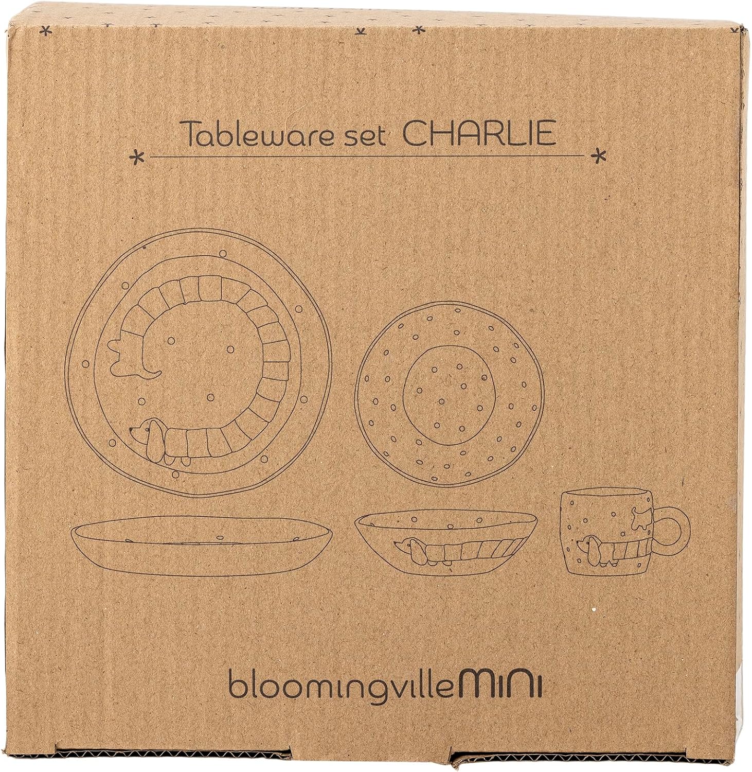 Bloomingville Mini - Charlie Tableware Set - Blue - Stoneware - Image 3