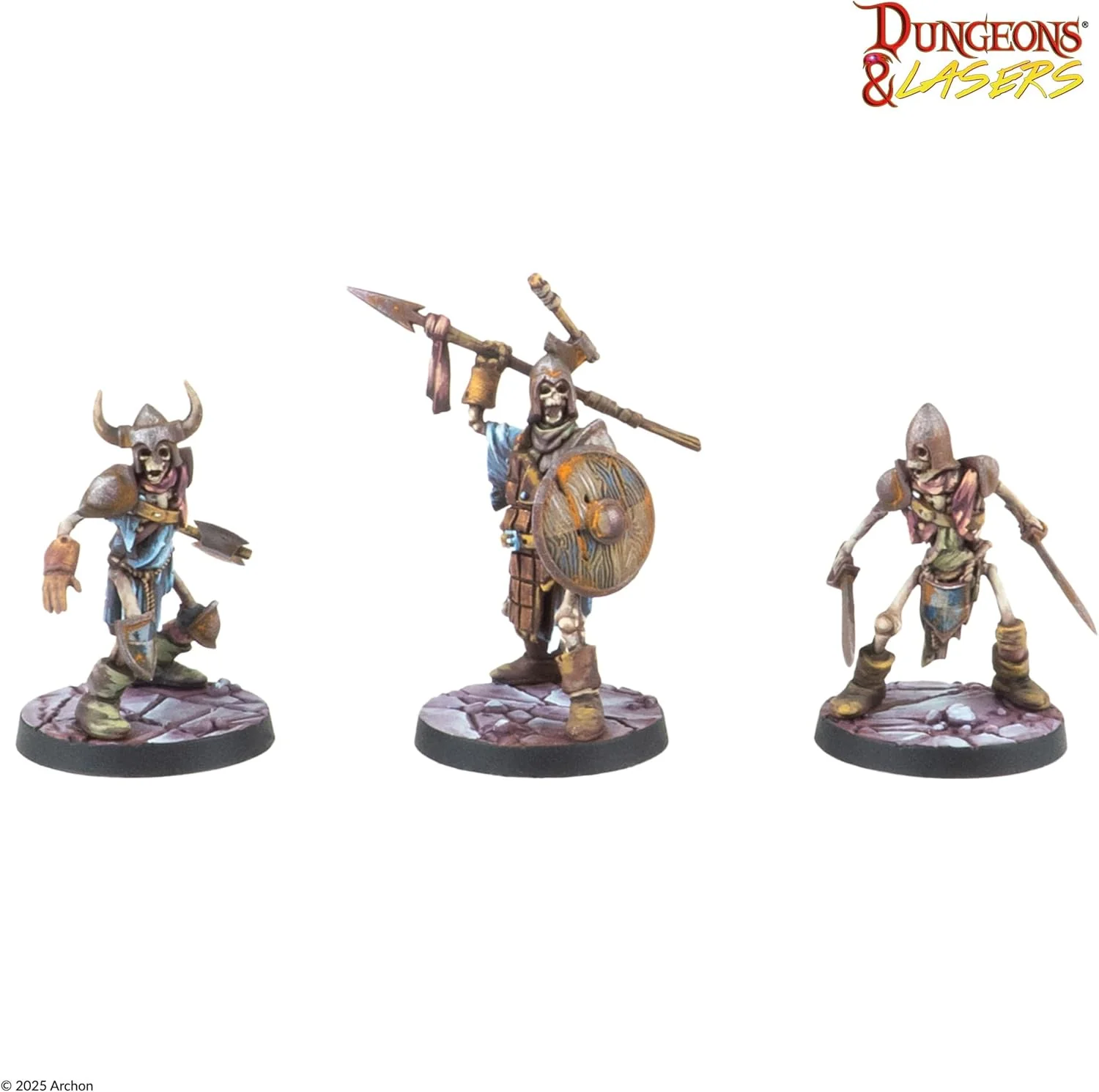 Dungeons & Lasers Skeleton Crew DND Miniatures - 18 Model Set - 5e Compatible 32mm Scale - Assembly and Painting Required - for 14 Years + - Image 2