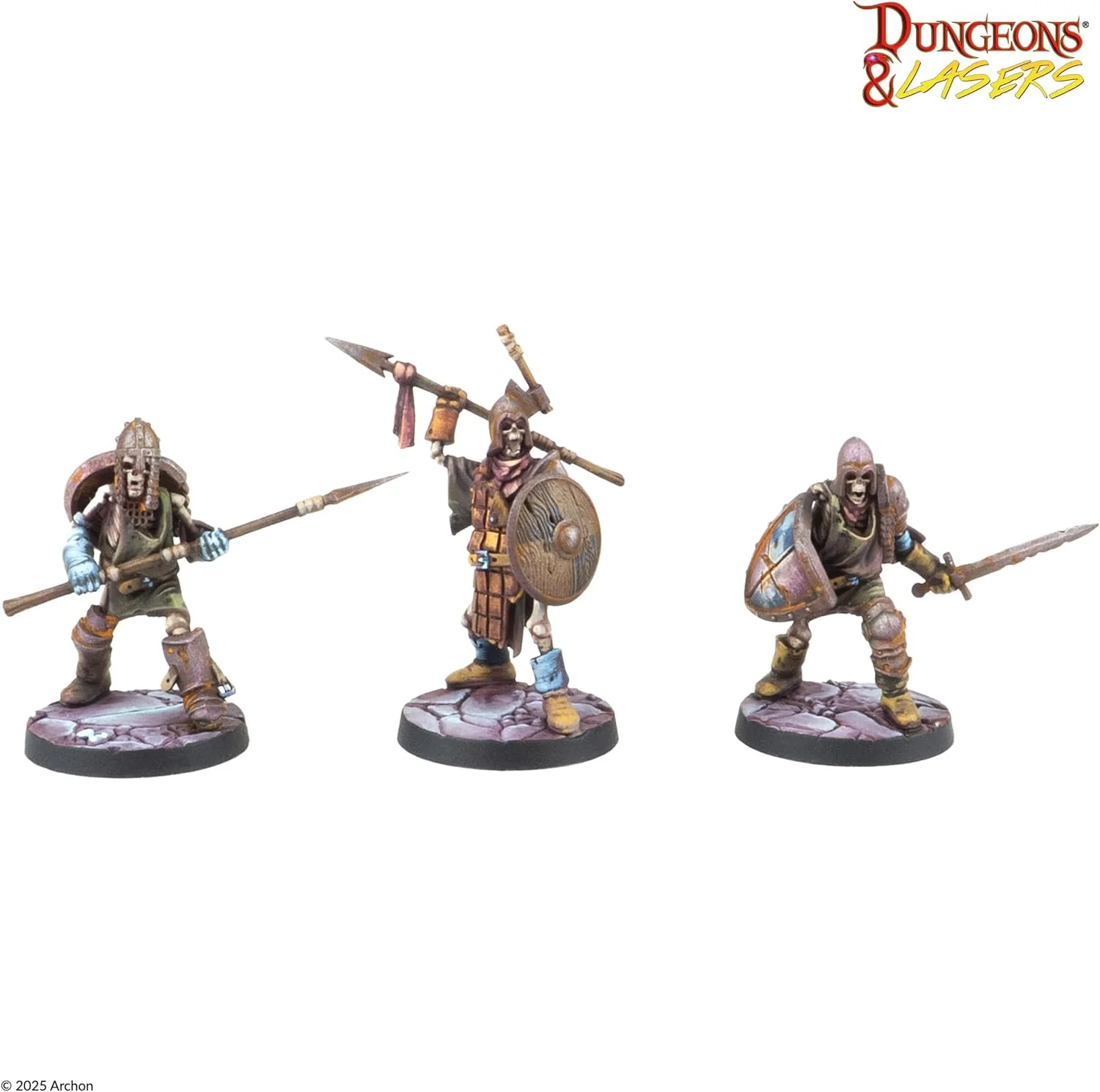 Dungeons & Lasers Skeleton Crew DND Miniatures - 18 Model Set - 5e Compatible 32mm Scale - Assembly and Painting Required - for 14 Years + - Image 4