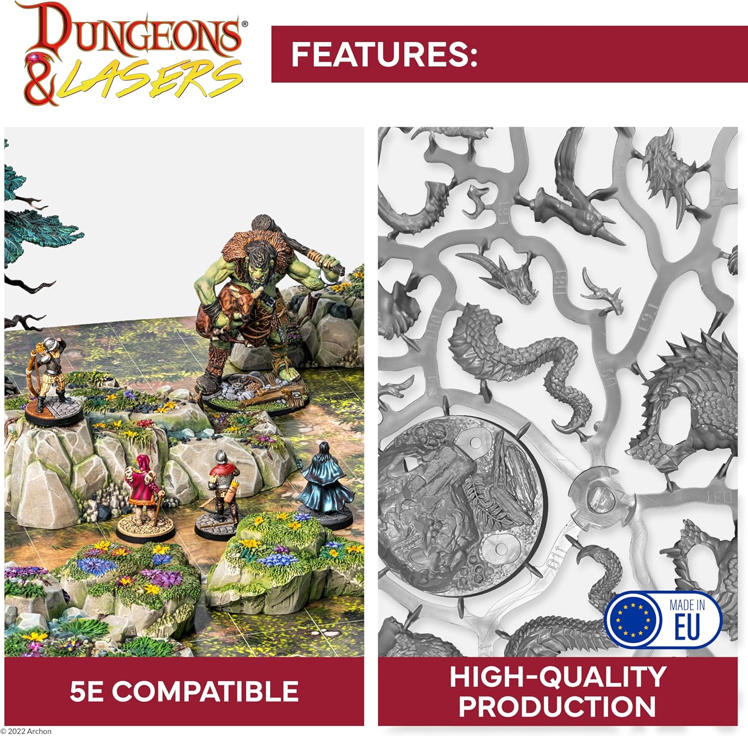 Dungeons & Lasers Rocky Caves Tabletop DND Terrain for RPG Miniatures - Image 4