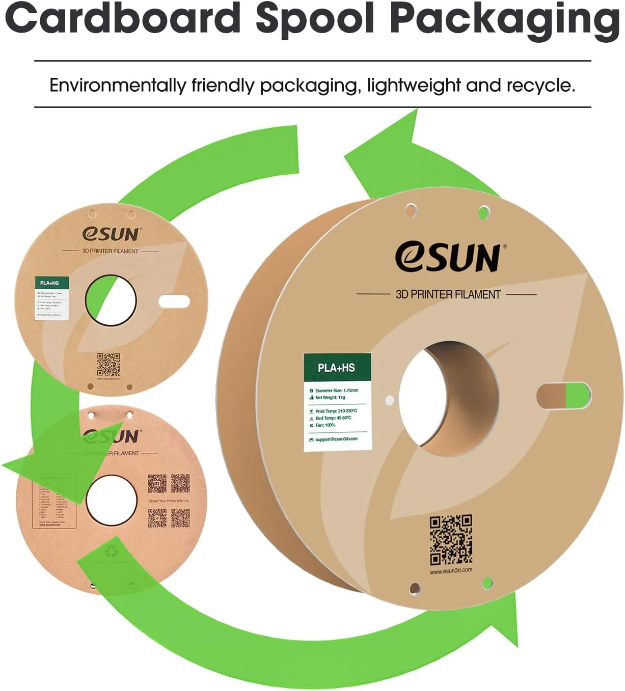 Esun - Pla+Hs  Pine Green (1.75Mm - 1Kg) - Image 2