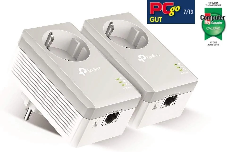 TP-Link Powerline Adapter Set TL-PA4010P KIT (600 Mbit/s, con enchufe, Fast Ethernet LAN, compatible con todos los adaptadores HomePlug AV/AV2 Powerline, transmisión rápida de datos) - Image 6