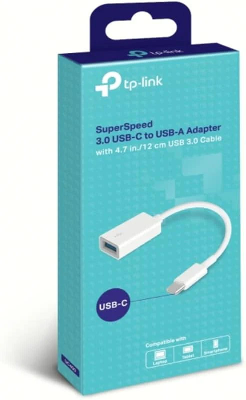 TP-Link USB C to USB 3.0 Adapter Super Fast OTG Function Compatible Devices with USB Type C - Adapter with Cable, USB A, USB C (UC400 - Image 4