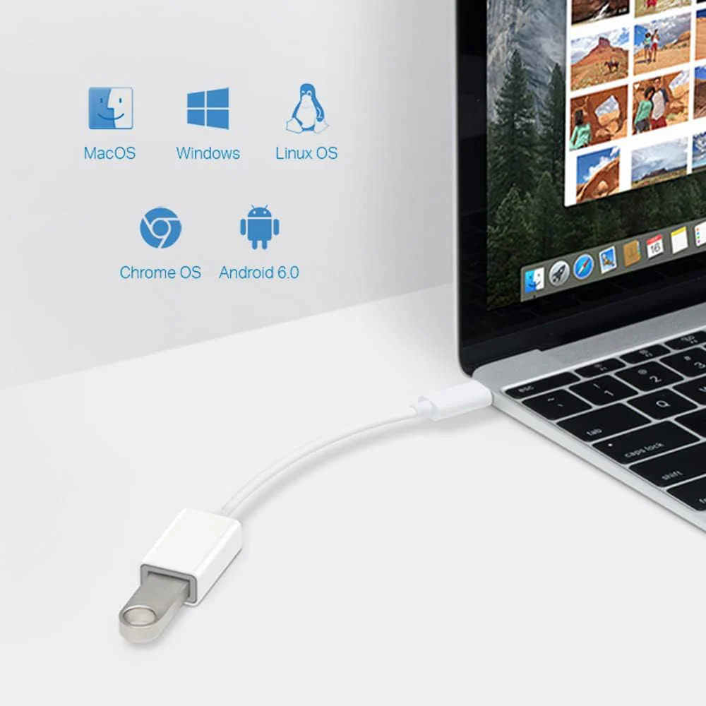 TP-Link USB C to USB 3.0 Adapter Super Fast OTG Function Compatible Devices with USB Type C - Adapter with Cable, USB A, USB C (UC400 - Image 5