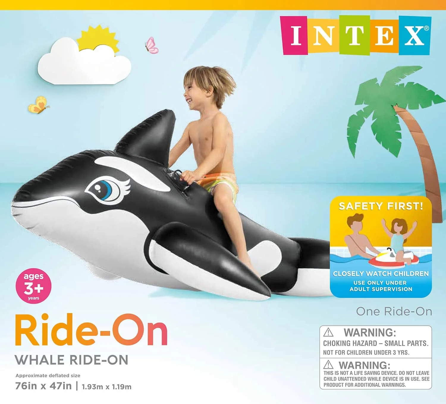 Intex Large Inflatable Whale - Image 4