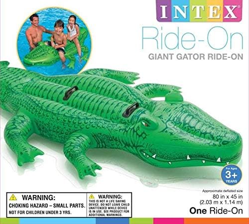Intex Giant Gator Ride-On - Aufblasbarer Reittier - 203 x 114 cm - Image 4