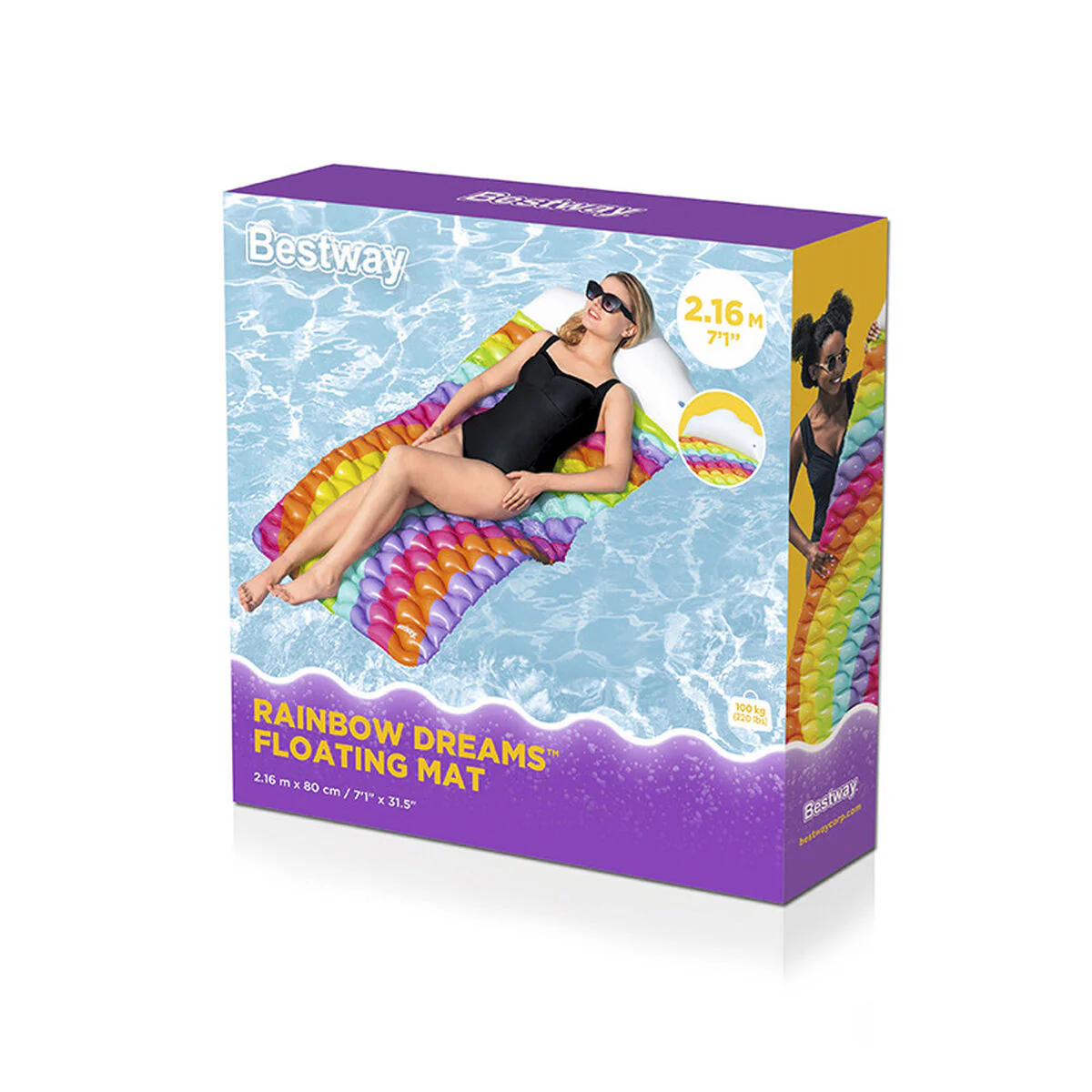 Air mattress Bestway Rainbow 216 x 80 cm - Image 2