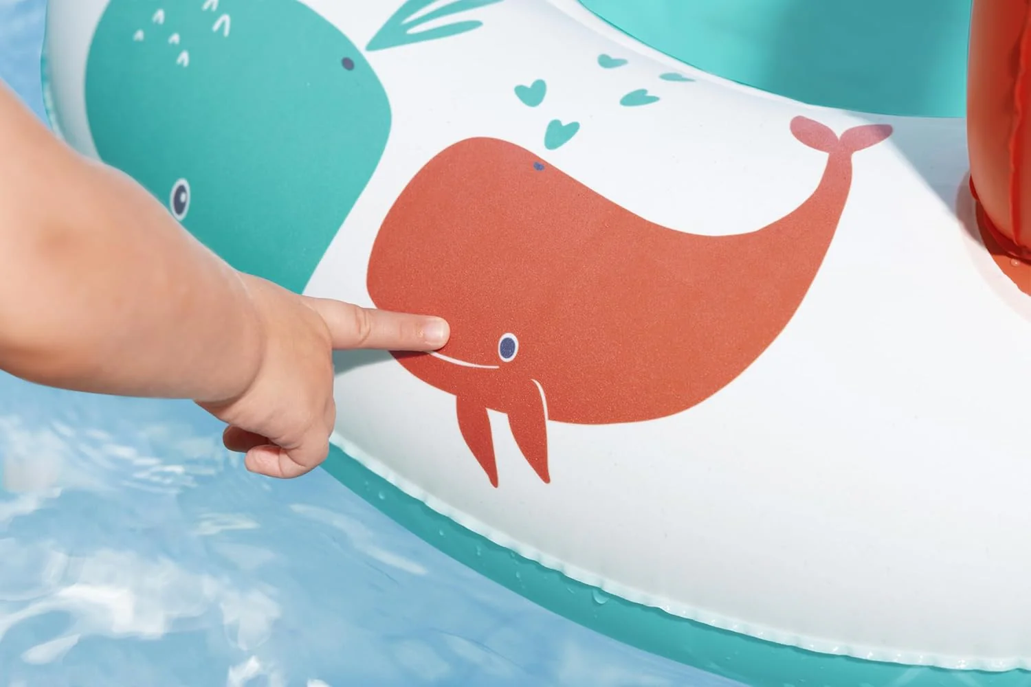 Bestway 33" x 26"/84cm x 67cm Comfort Plush Shaded Baby Boat - Image 2
