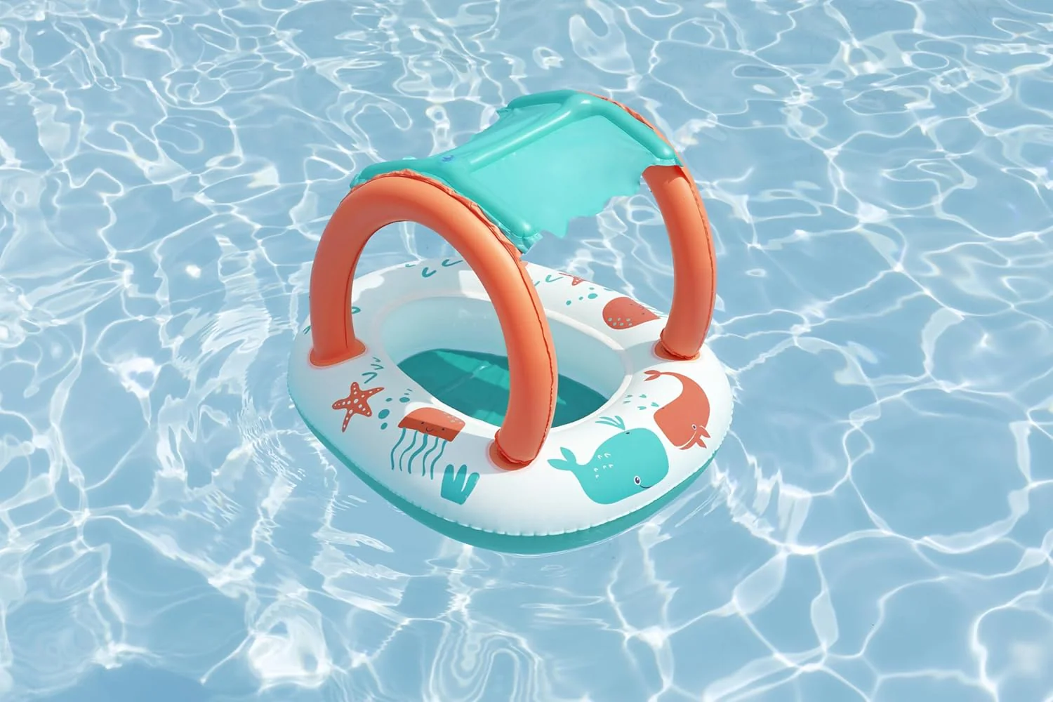 Bestway 33" x 26"/84cm x 67cm Comfort Plush Shaded Baby Boat - Image 5