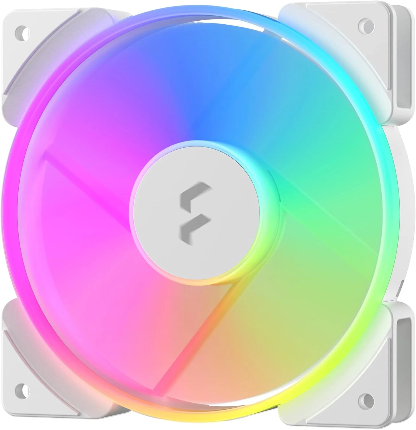 Fractal Design Prisma AL-12 White – 120mm Computer Fan - PWM Control - Six addressable RGB LEDs - ARGB - LLS Bearings - TripWire Technology - RGB (1-pack) - Image 3