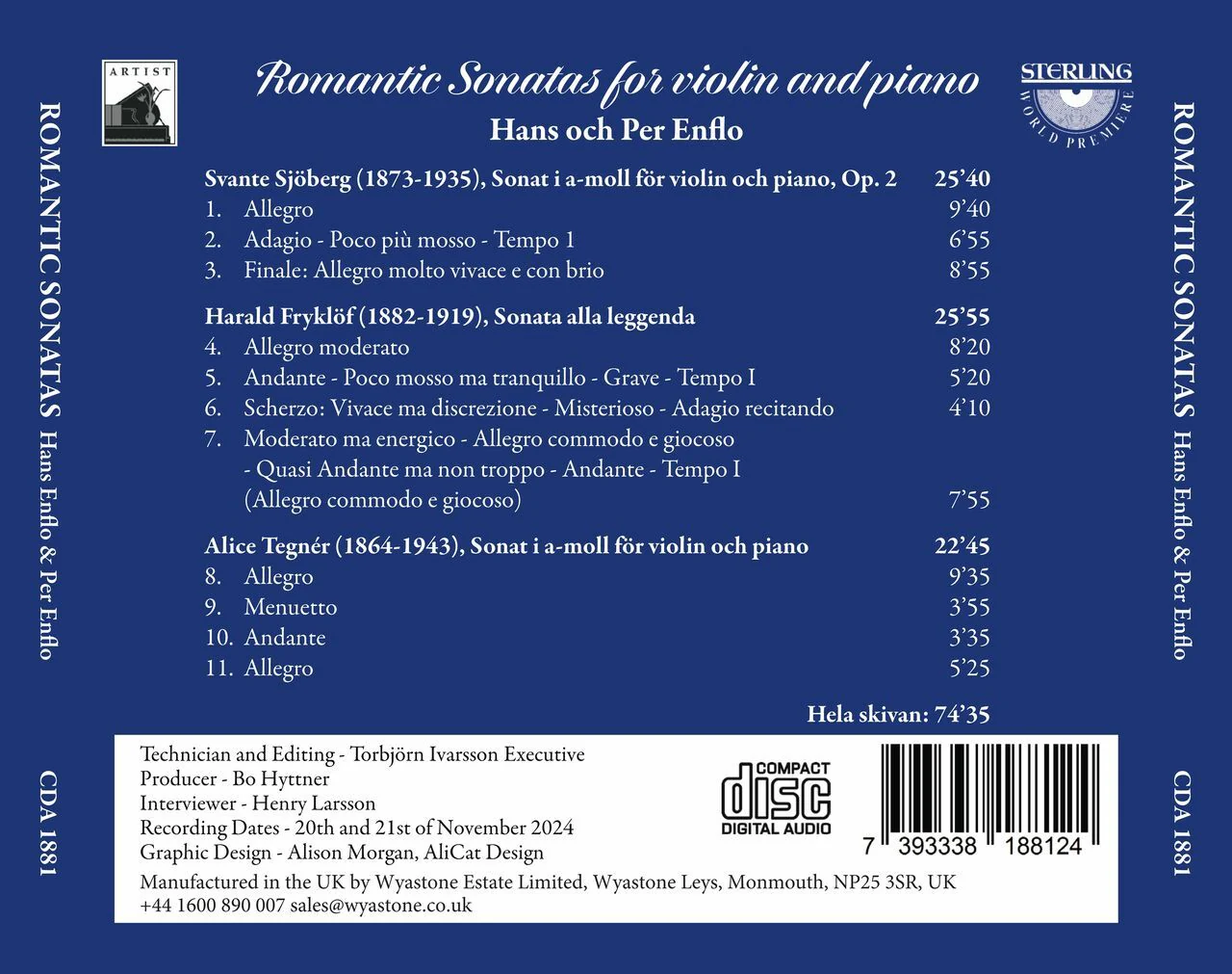 Romantic Sonatas for Violin and Piano - Image 2